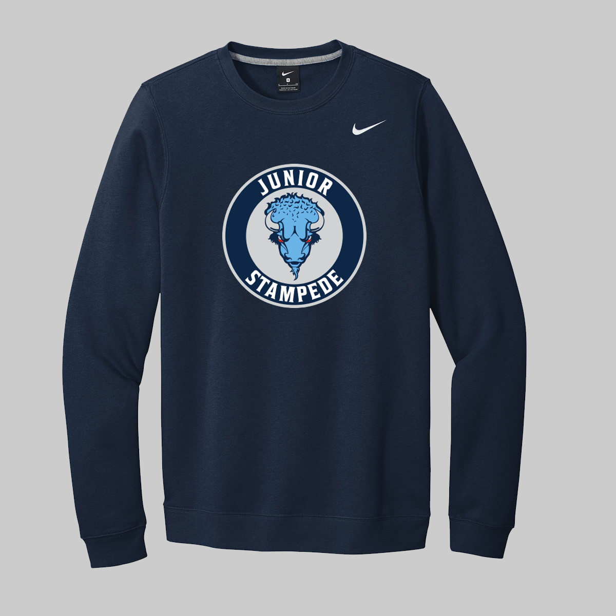 Nike Junior Stampede Fleece Navy Crewneck