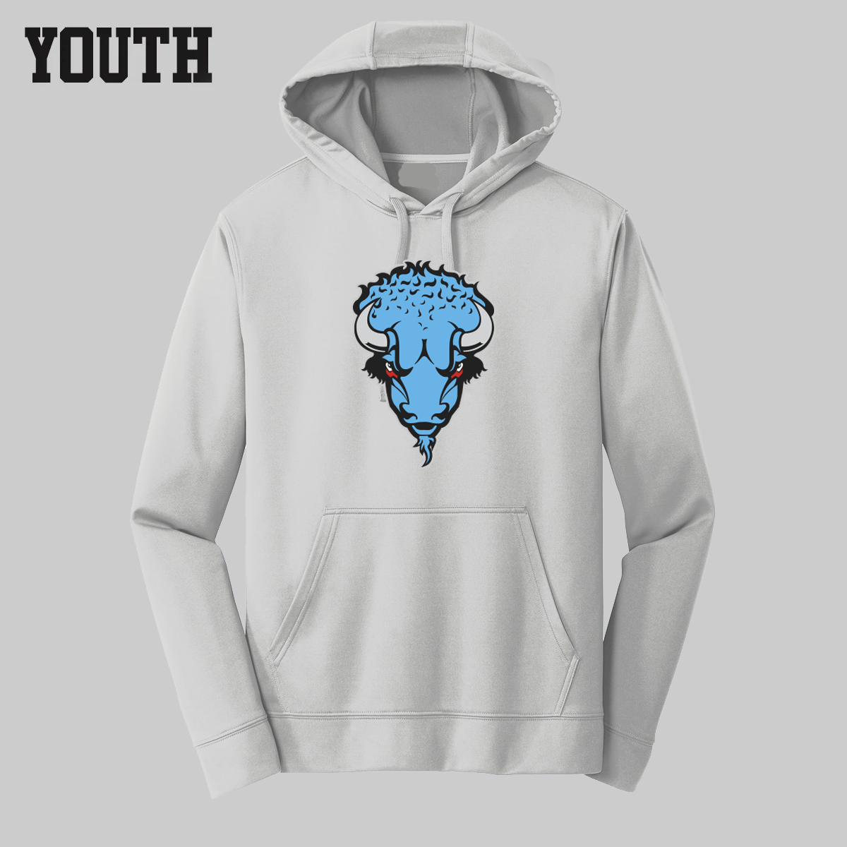 Youth Performance Junior Stampede Silver Sweatshirt
